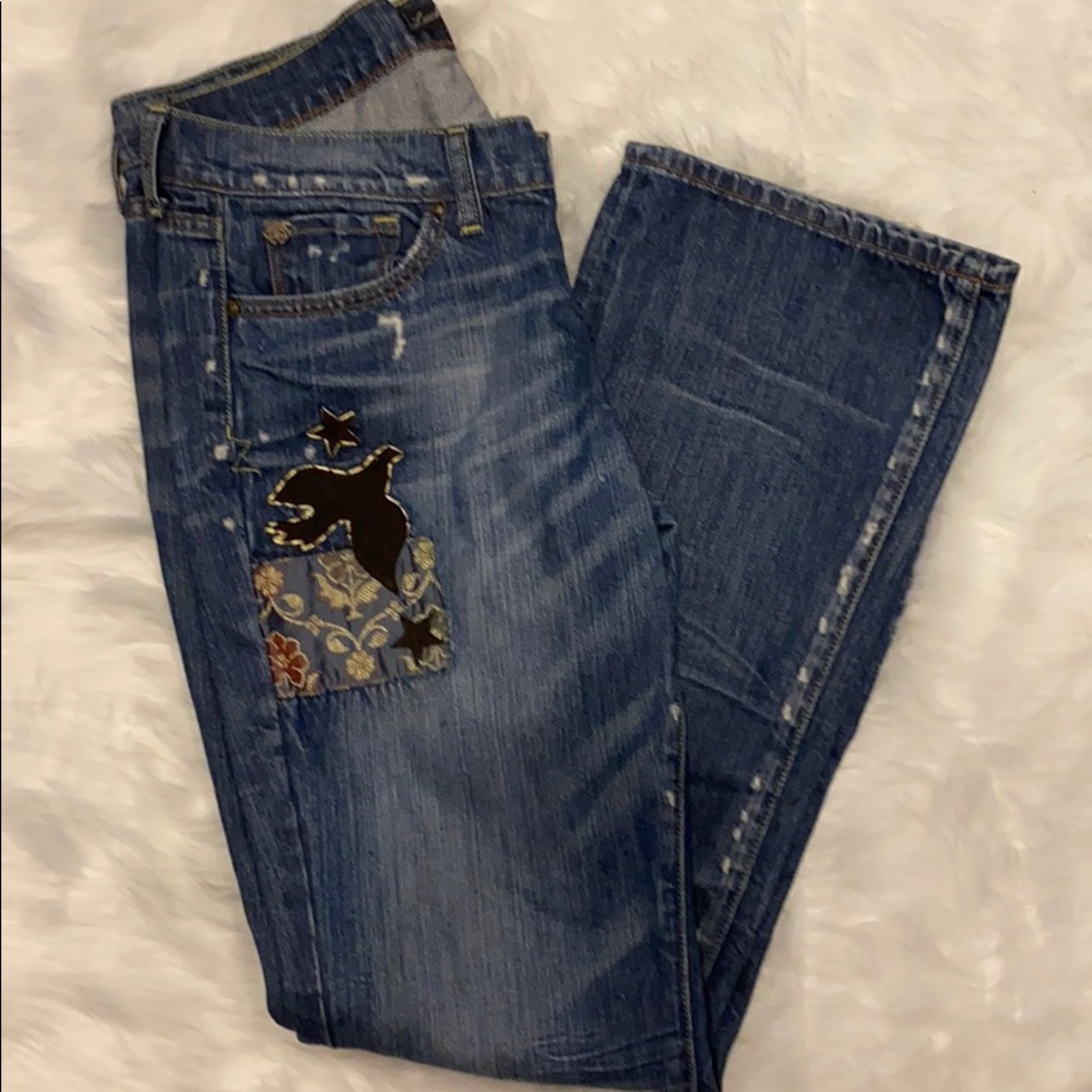 Lucky Distressed Bootcut Jeans Zoe Fit